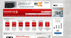 Desktop Screenshot of heimkinomarkt.de